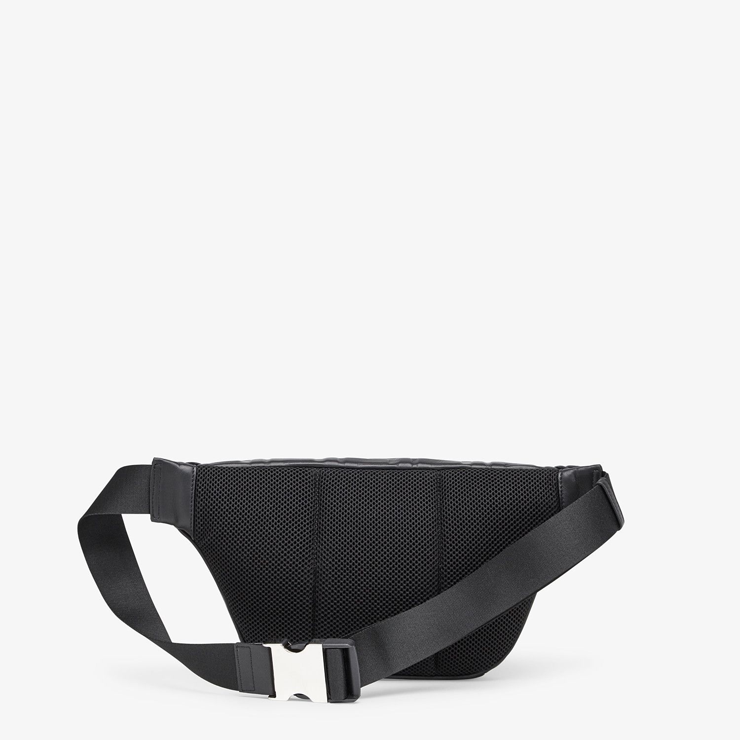 Black nappa leather belt bag - 3