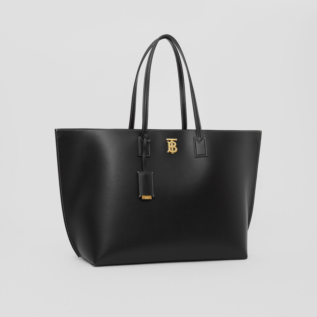 Large Monogram Motif Leather Tote - 7