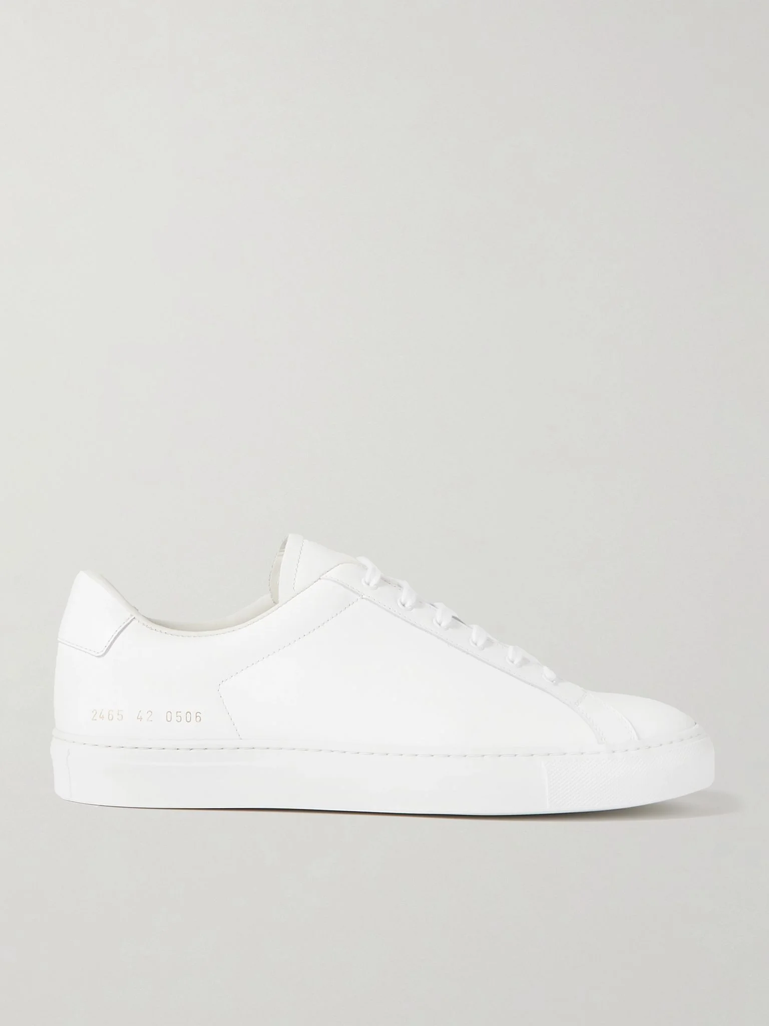 Retro Classic Leather Sneakers White - 1