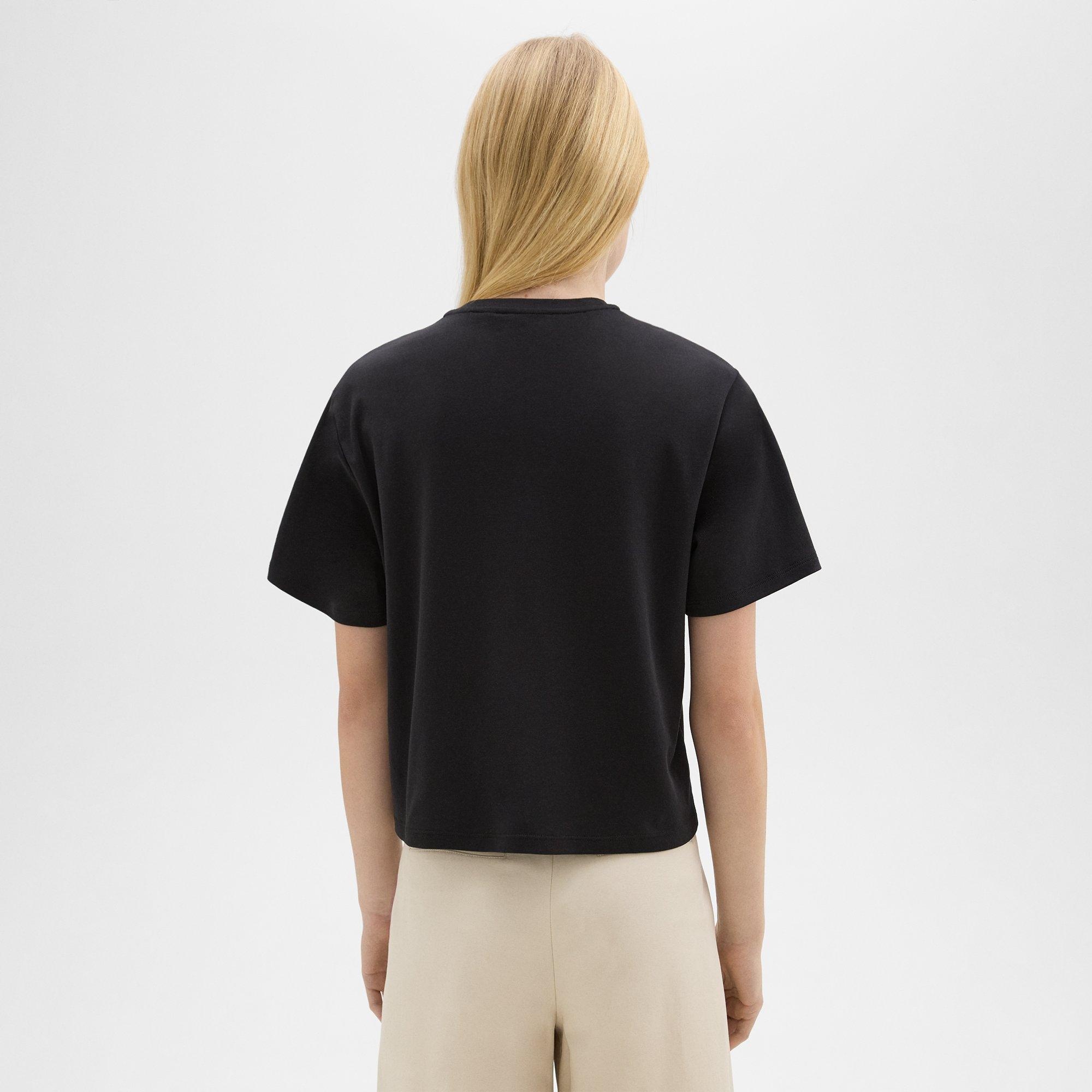 Boxy Tee in Cotton Jersey - 4