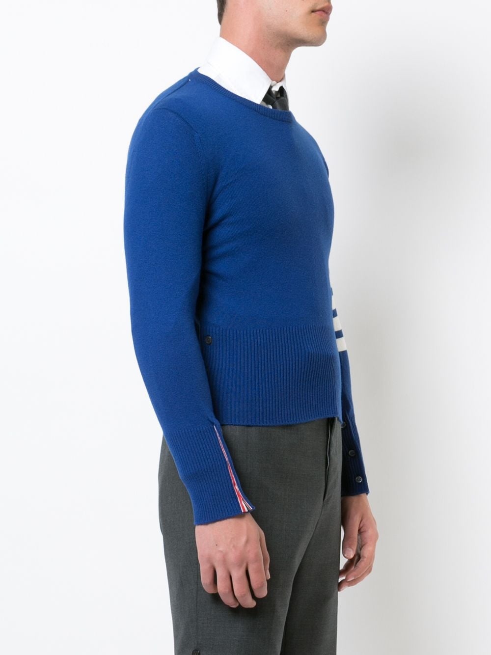 4-Bar Short Cashmere Pullover - 3