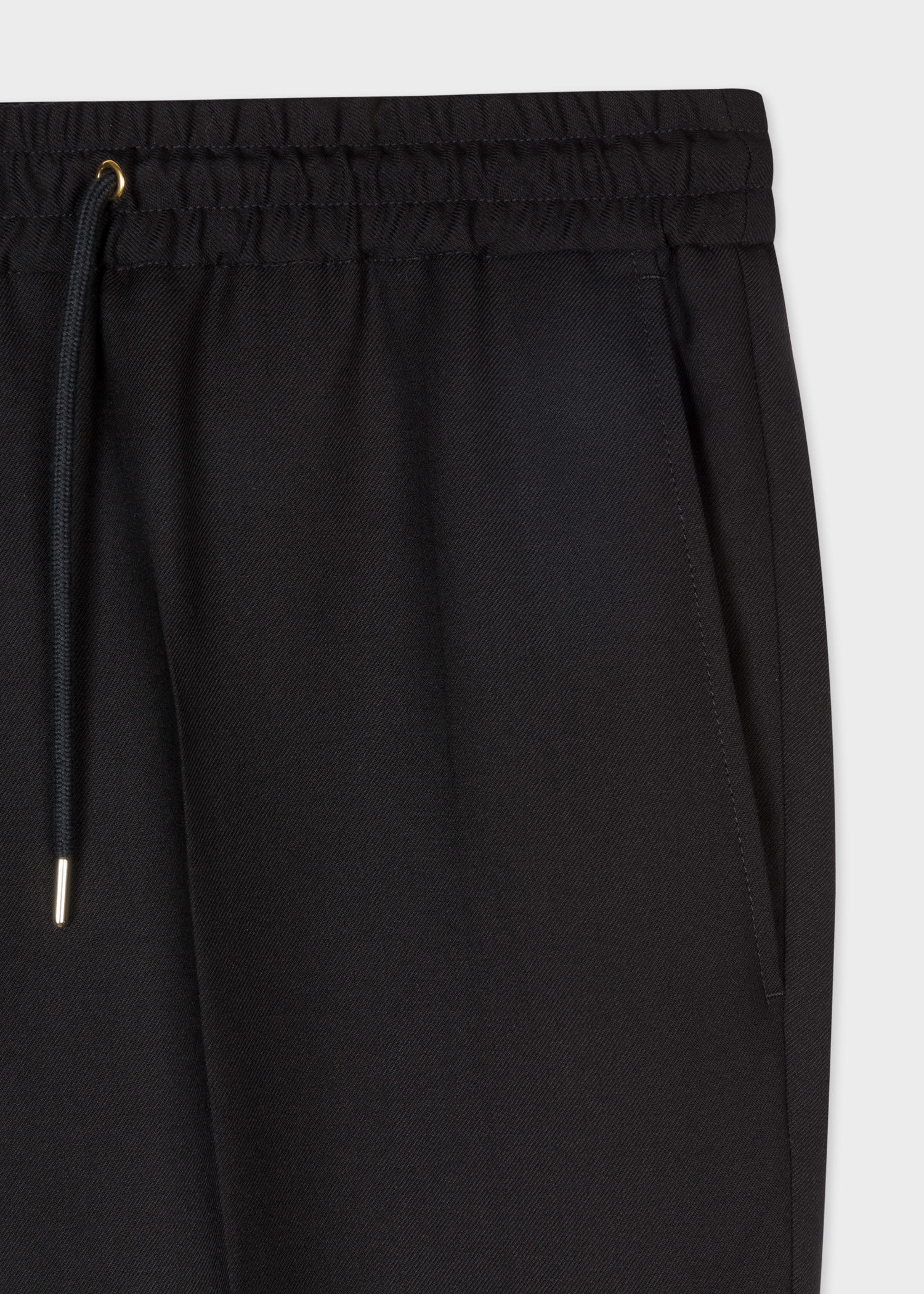 Slim-Fit Drawstring-Waist Wool Pants - 3