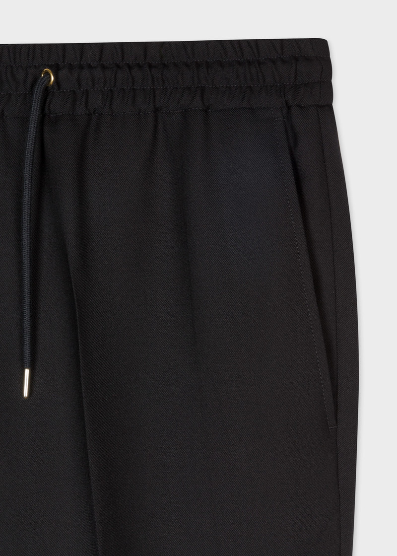 Slim-Fit Drawstring-Waist Wool Pants 3