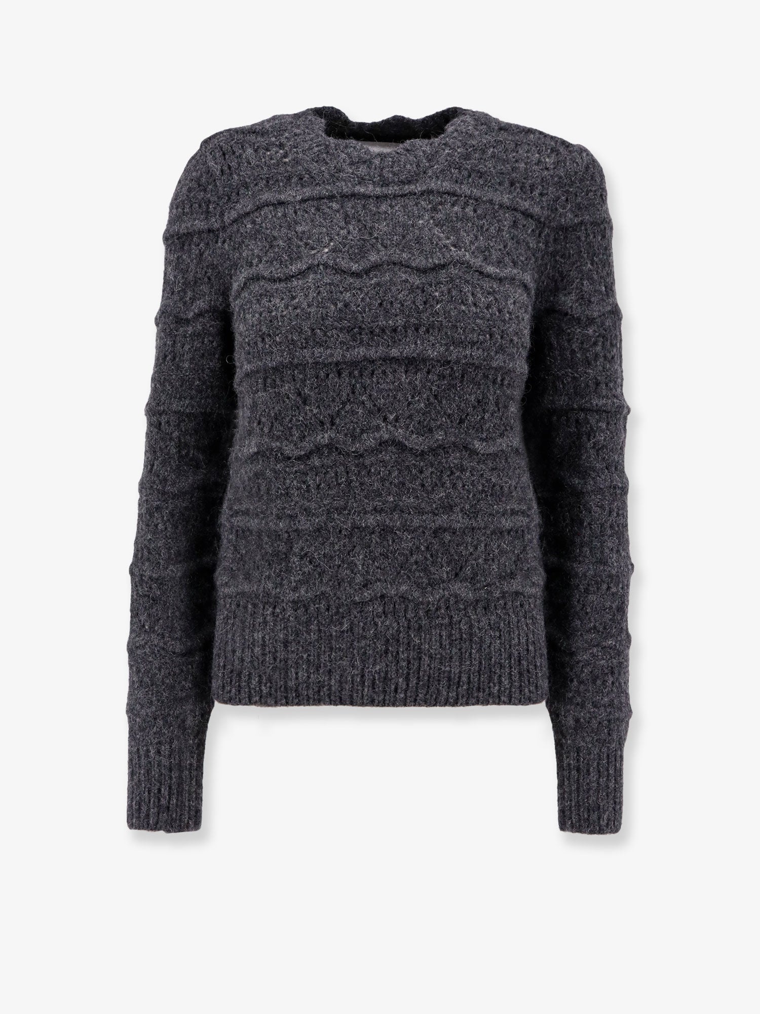 Marant Etoile Alpaca Blebd Sweater With Embroideries - 1