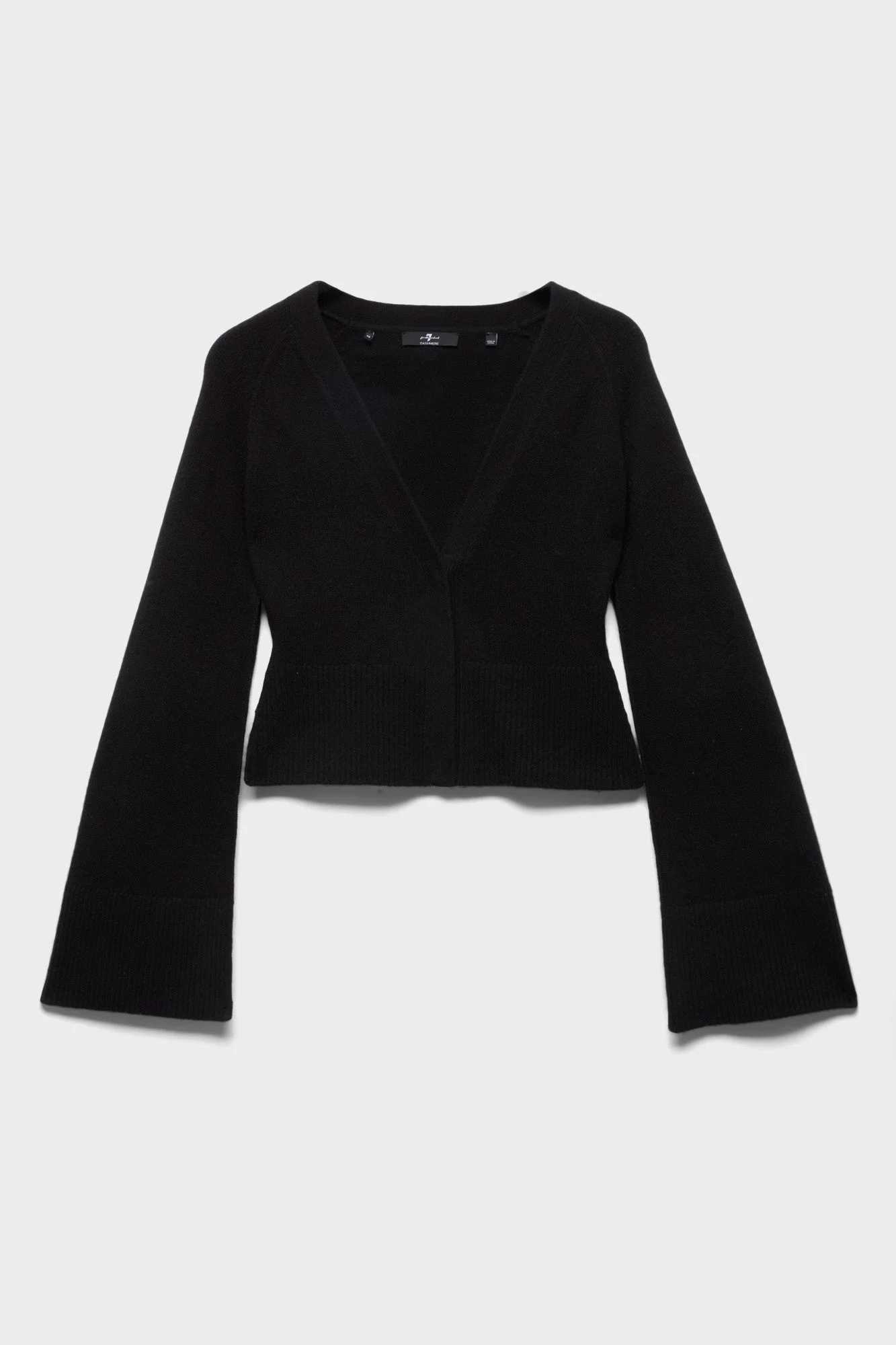 LARGE RIB CARDIGAN in Cashmere - 1