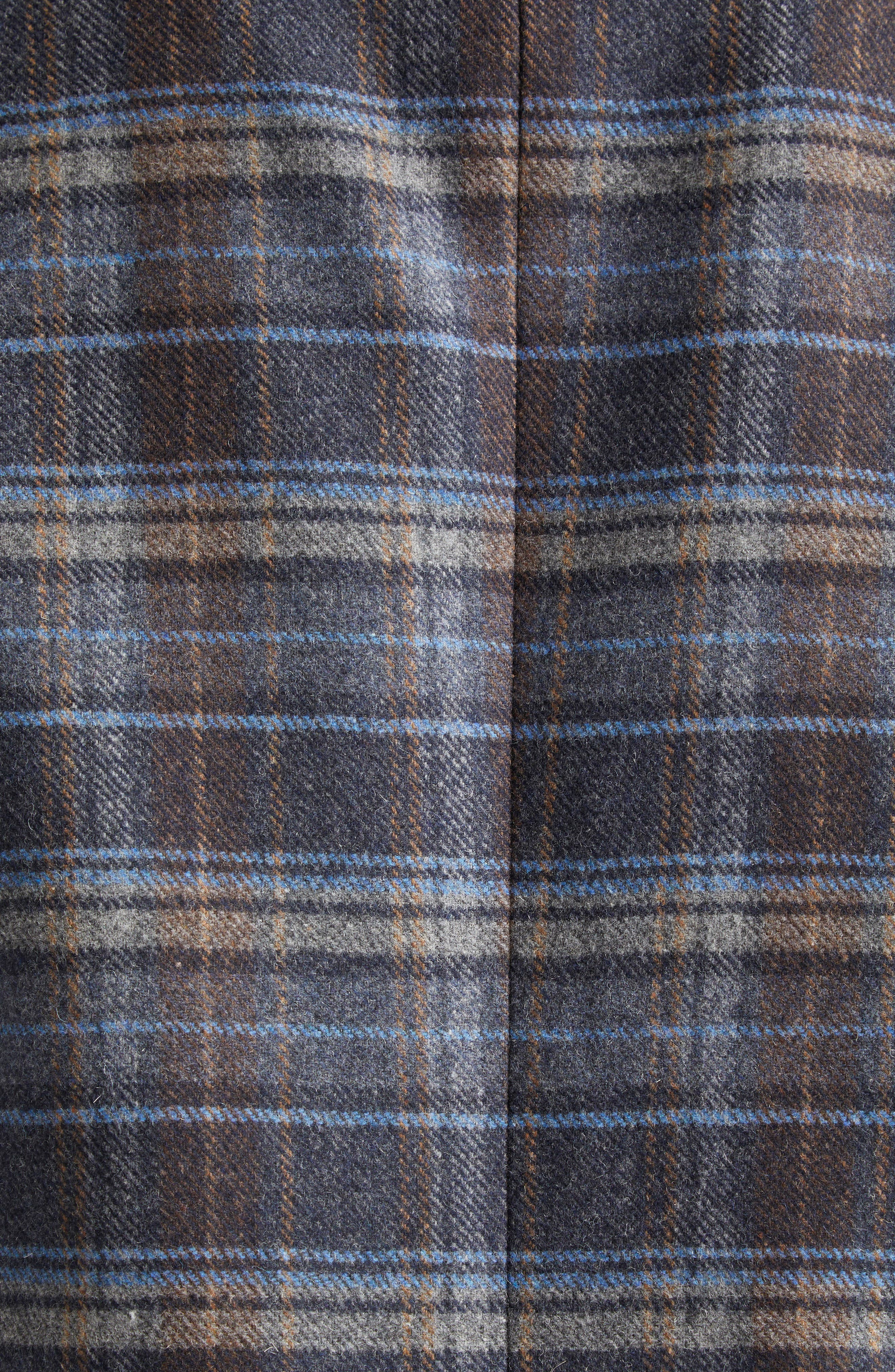 Veronica Beard Oria Plaid Wool Blend Dickey Jacket in Blue Multi at Nordstrom - 7