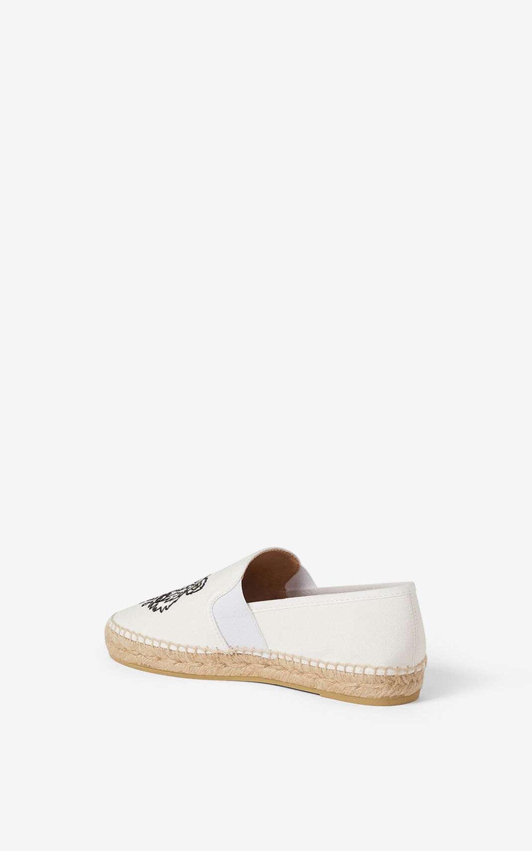 Tiger elasticated canvas espadrilles - 4