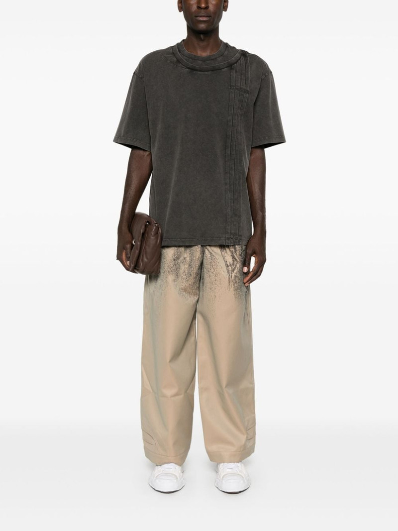 FENG CHEN WANG pintuck-detail T-shirt outlook