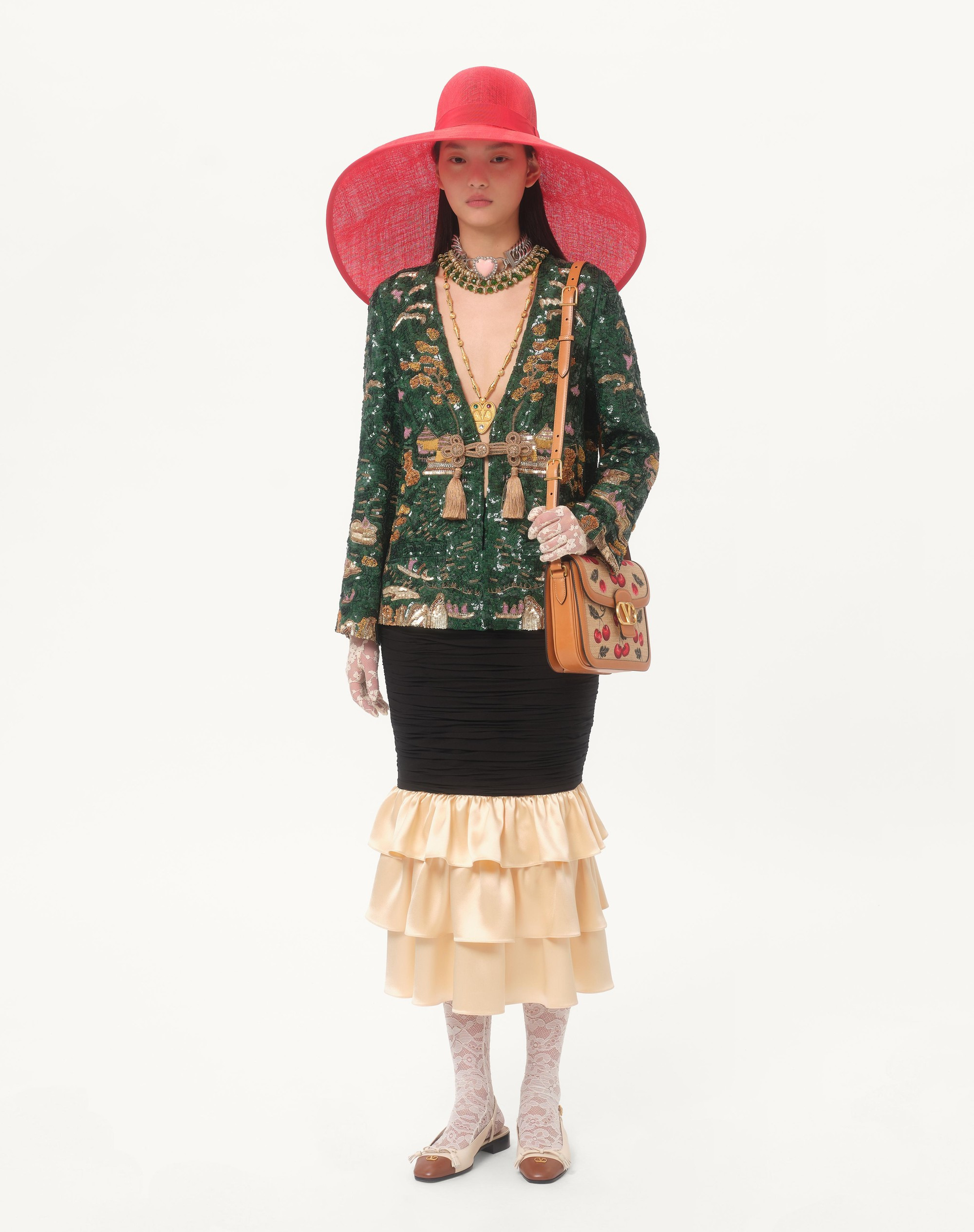 MIDI SKIRT IN LIGHT GEORGETTE - 2