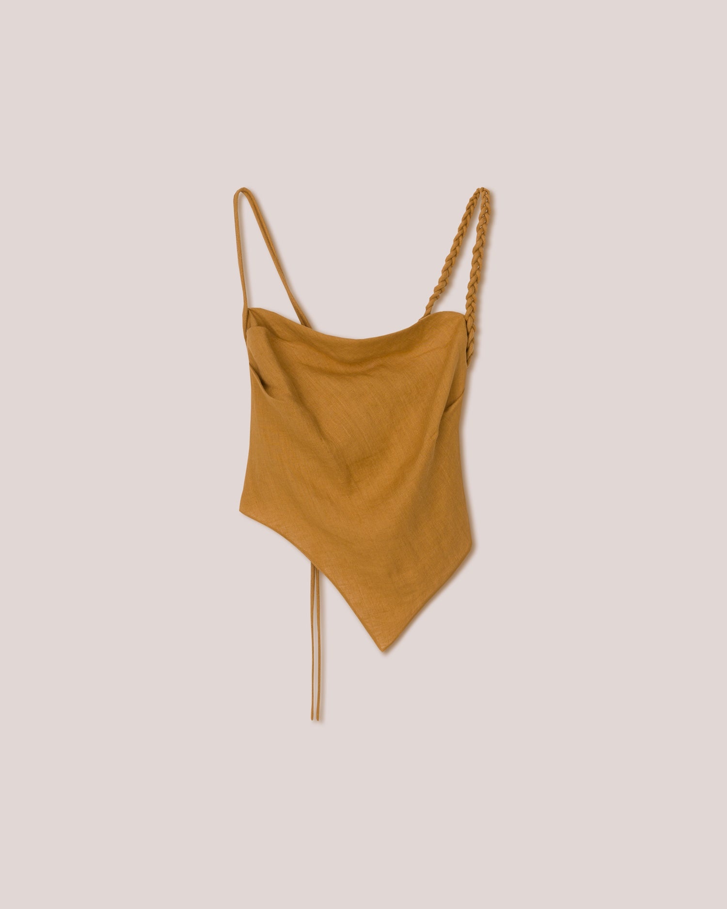 Sleeveless Scarf Top - 1