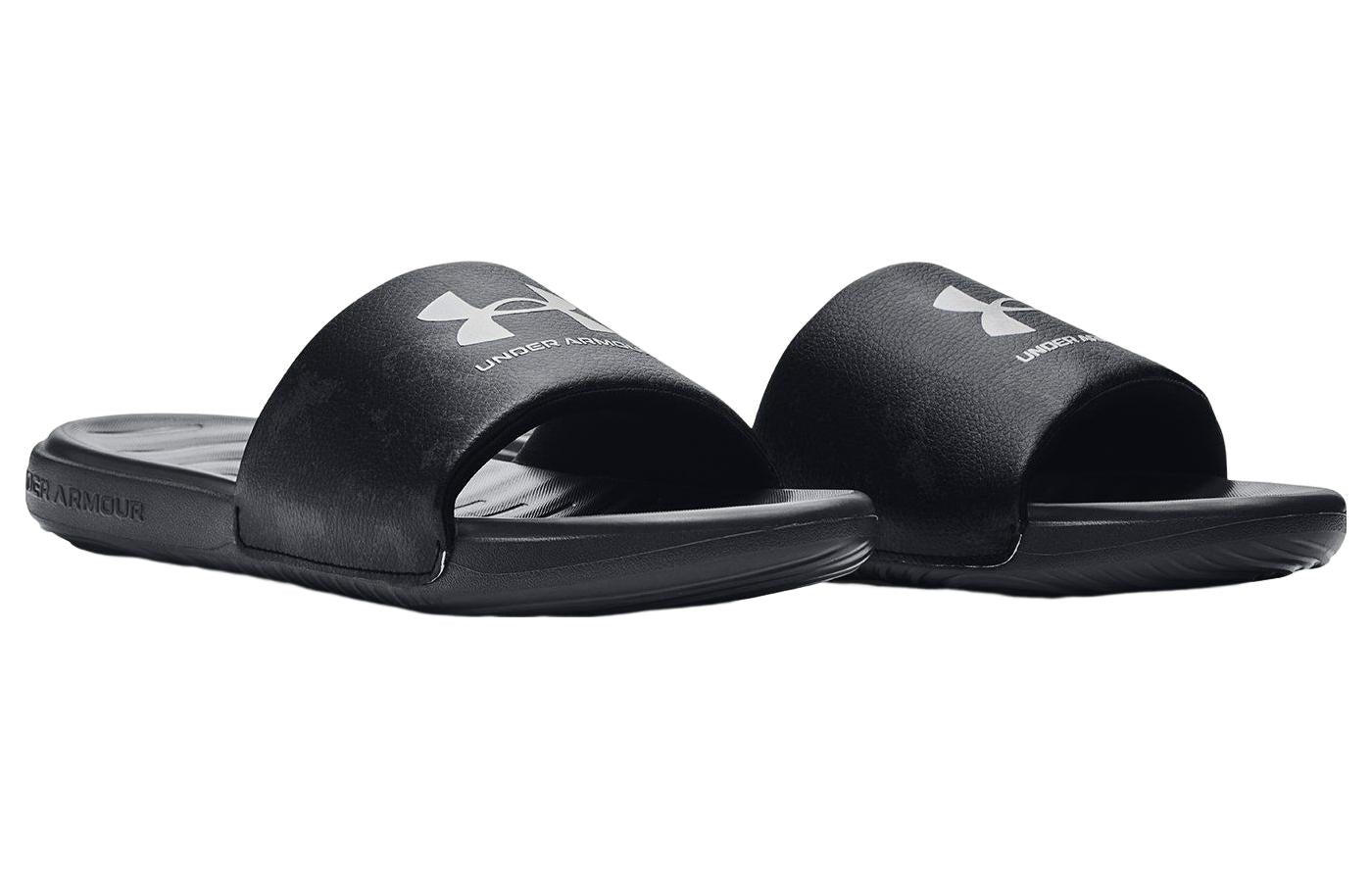 Under Armour Ansa Graphic Slides 'Black Pitch Grey' 3024434-018 - 4