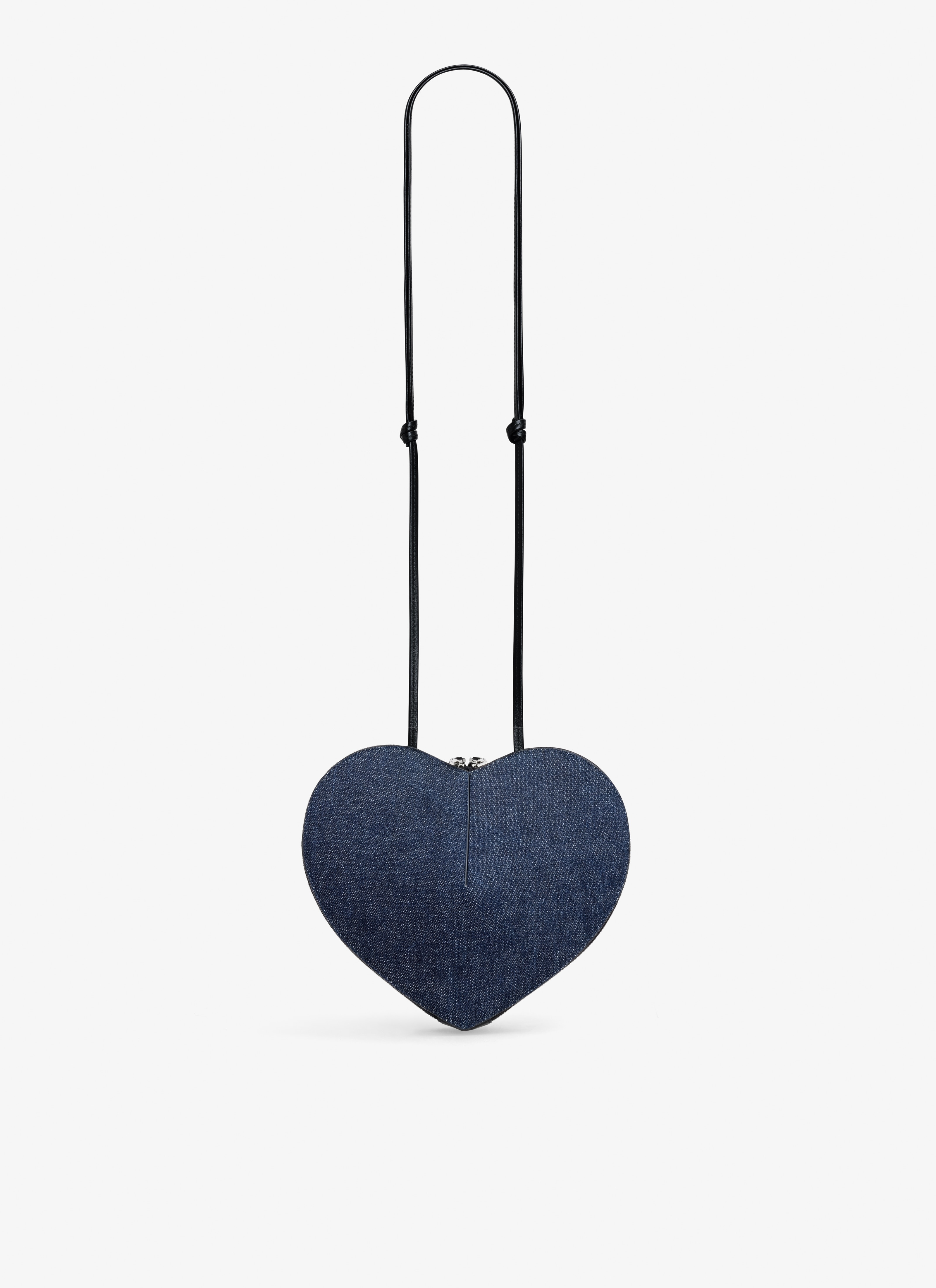 LE CŒUR BAG IN DENIM AND LEATHER - 3