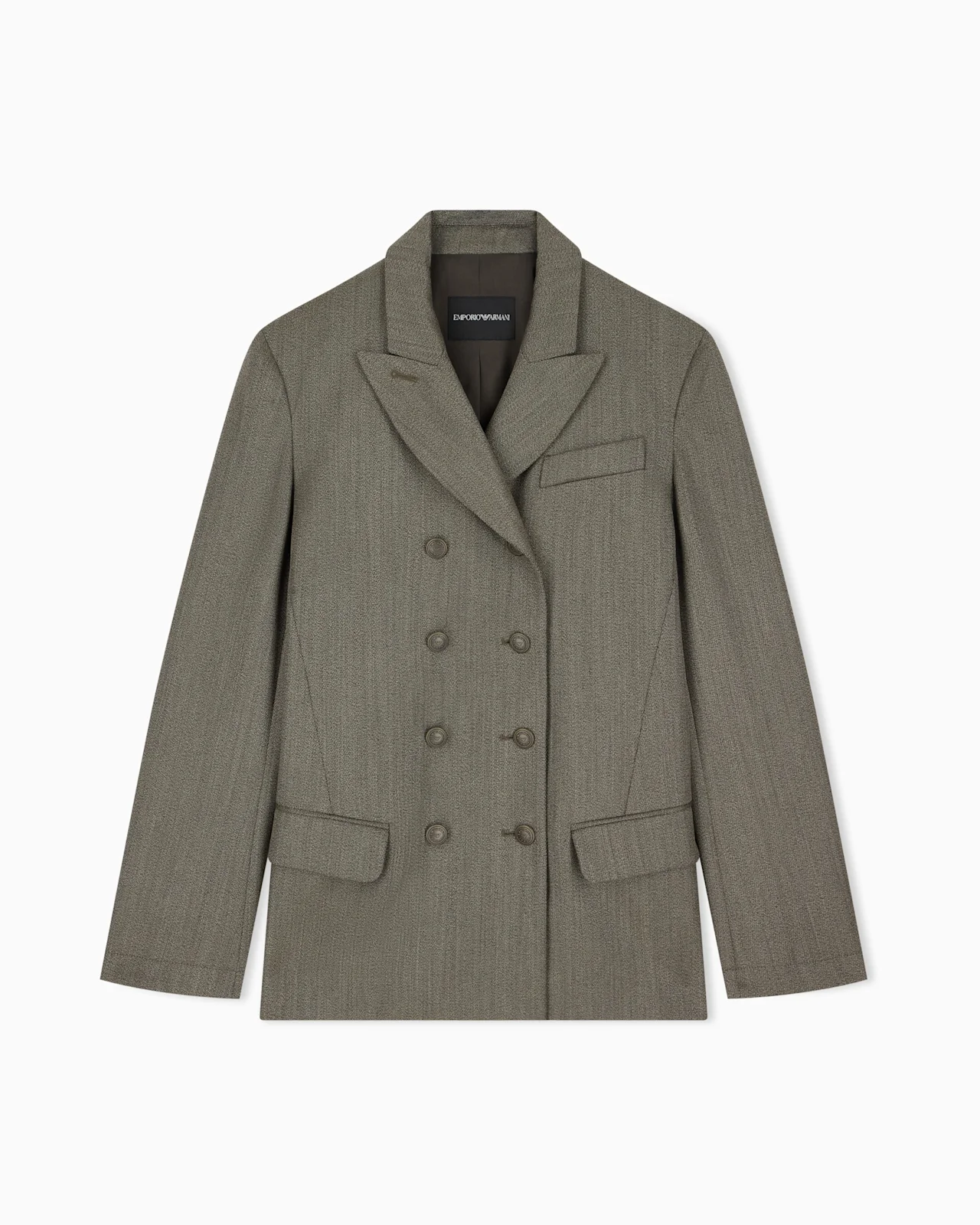DOUBLE-BREASTED VIRGIN WOOL BLAZER - 1