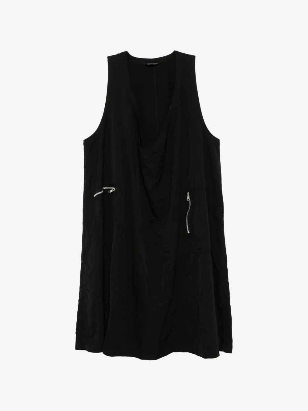 zip-fastening pockets dress - 1