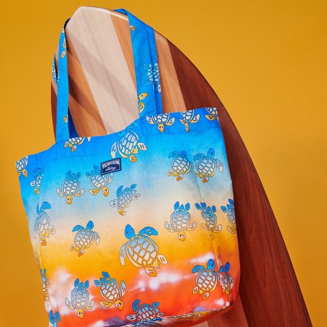 Unisex Tote Bag Ronde des Tortues Sunset - Vilebrequin x The Beach Boys - 3