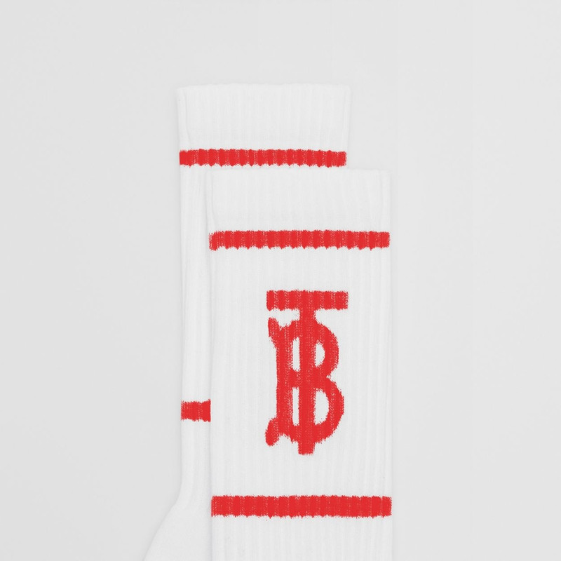 Burberry Monogram Motif Intarsia Socks outlook