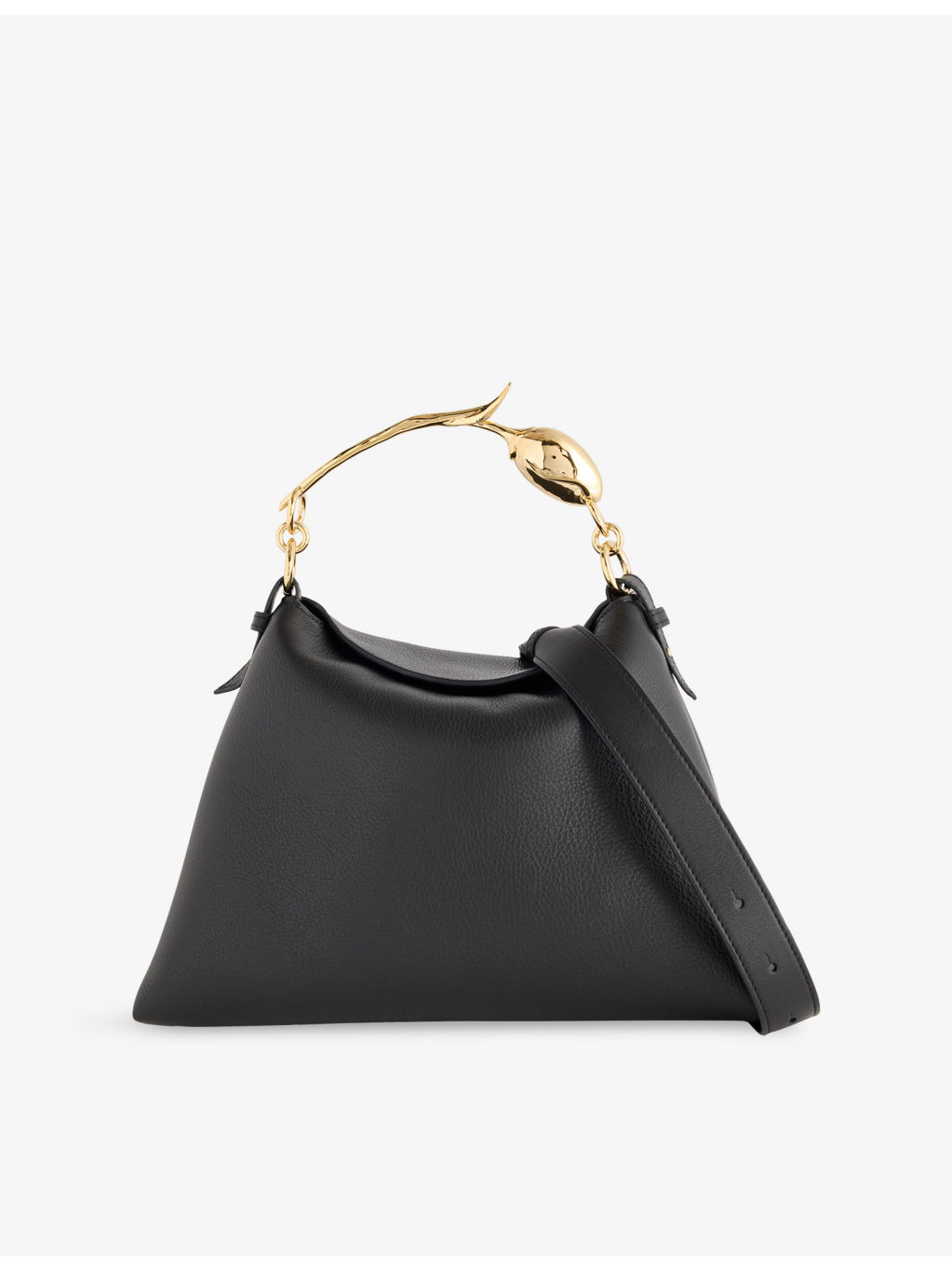 Large Bloom Leather Shoulder Bag - 1