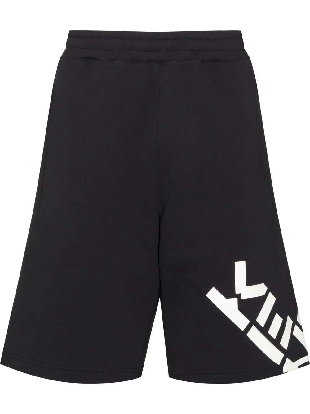 logo-print track shorts - 1