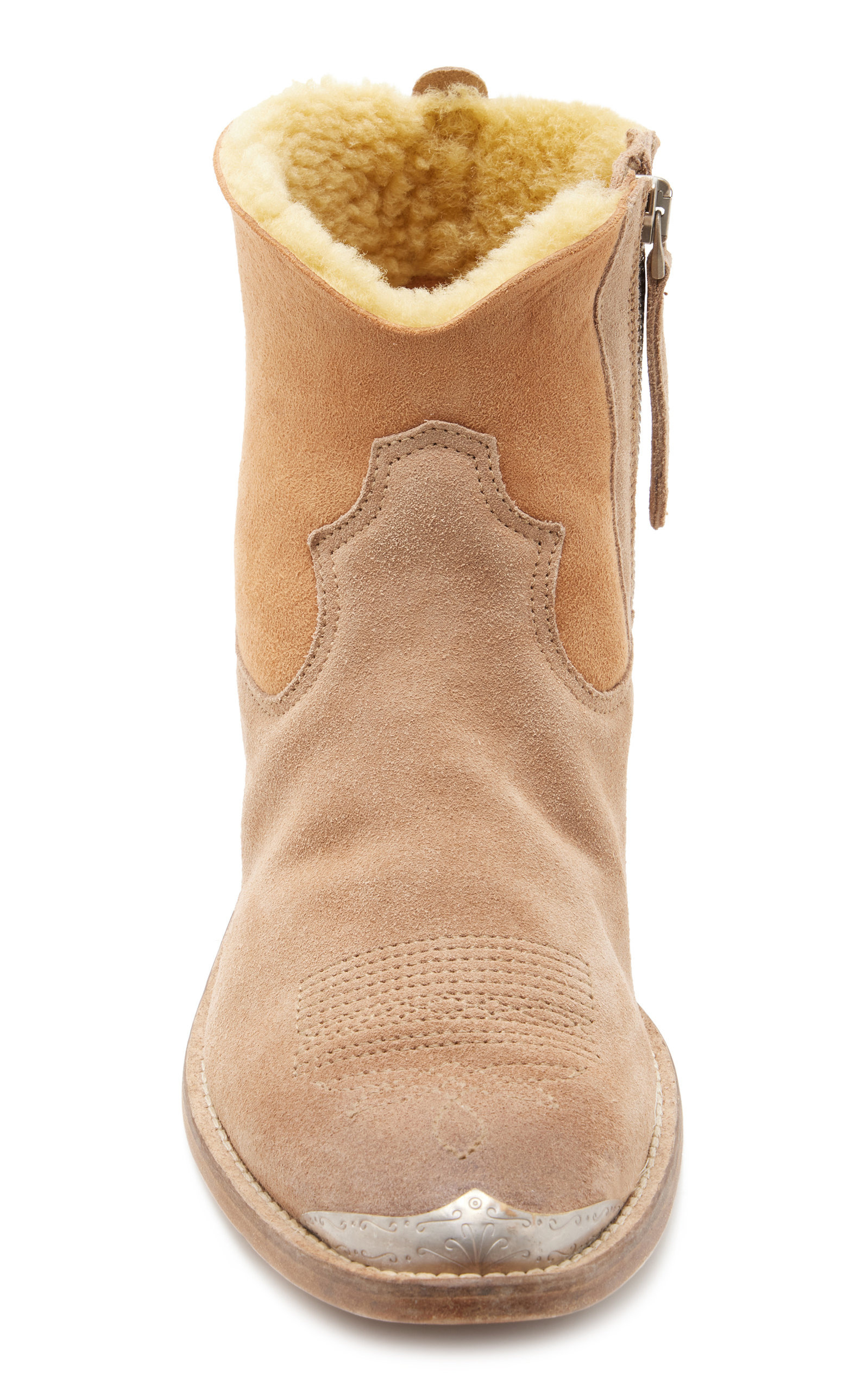 Young Shearling-Lined Suede Boots neutral - 3