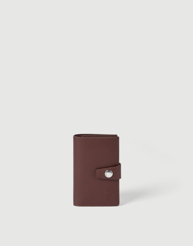 Smooth calfskin wallet with zipper 1