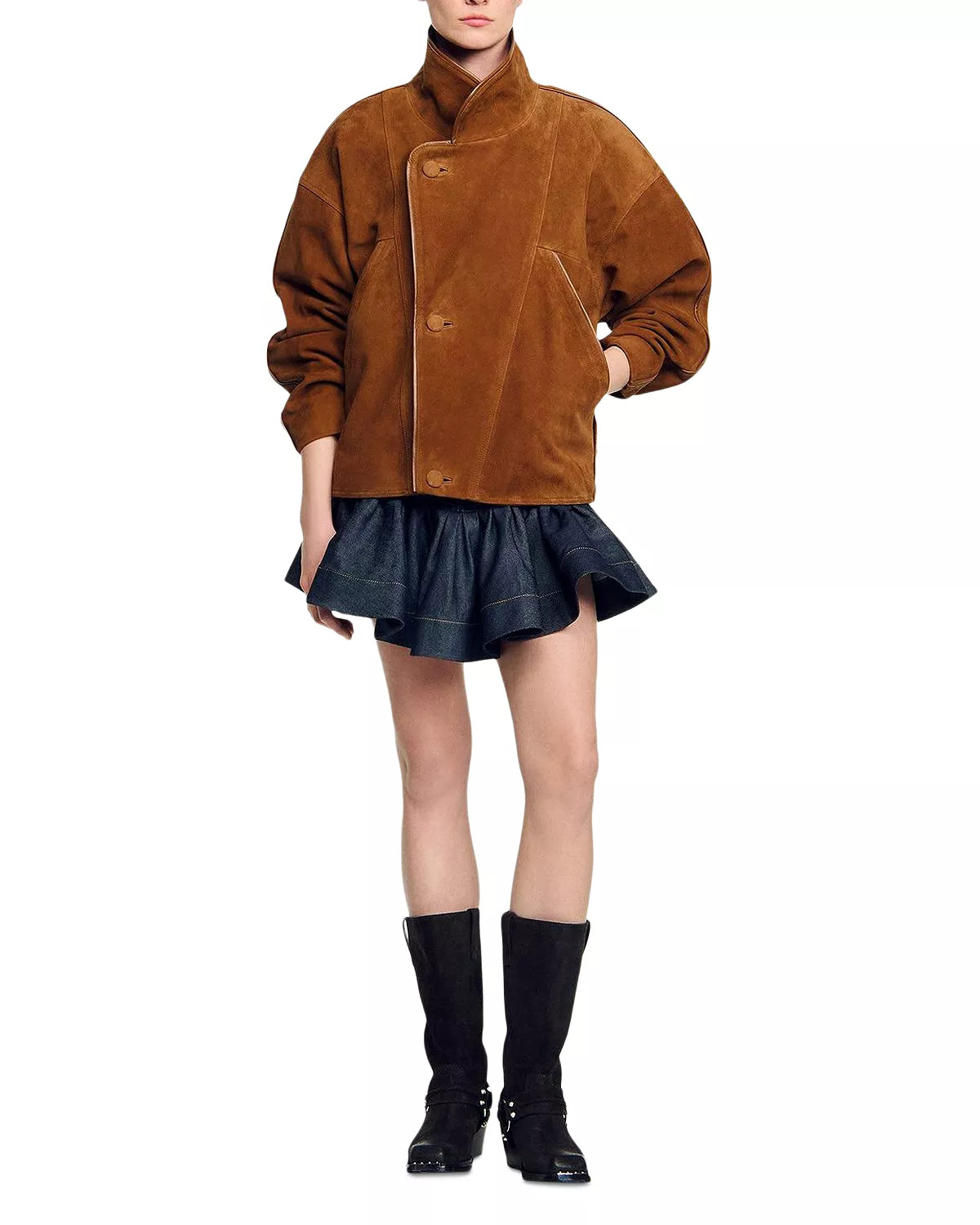 Oversized Suede Jacket - 2
