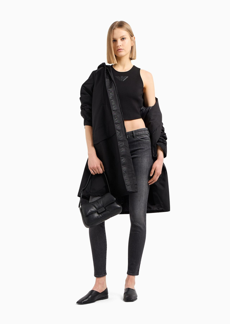 EMPORIO ARMANI J23 Mid-rise, super-skinny jeans in a worn-look denim outlook