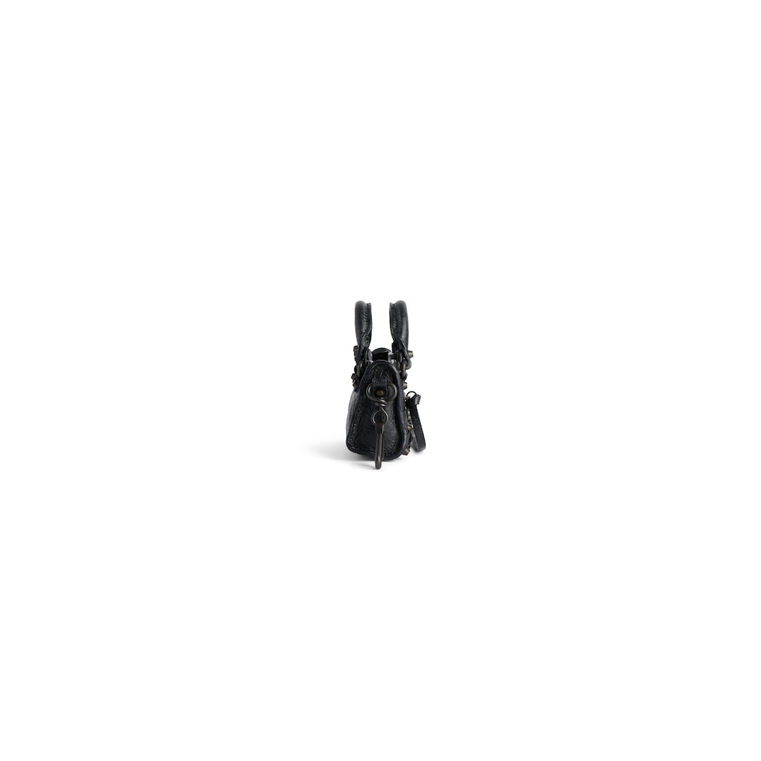 Women's Le City Micro Bag Charm in Black - 3