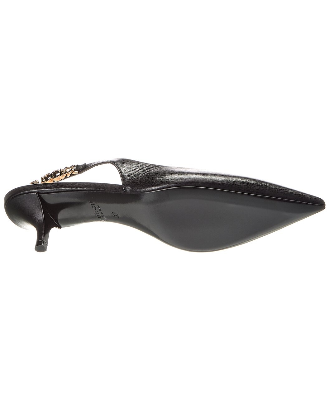 Gucci Signoria Leather Slingback Pump - 4