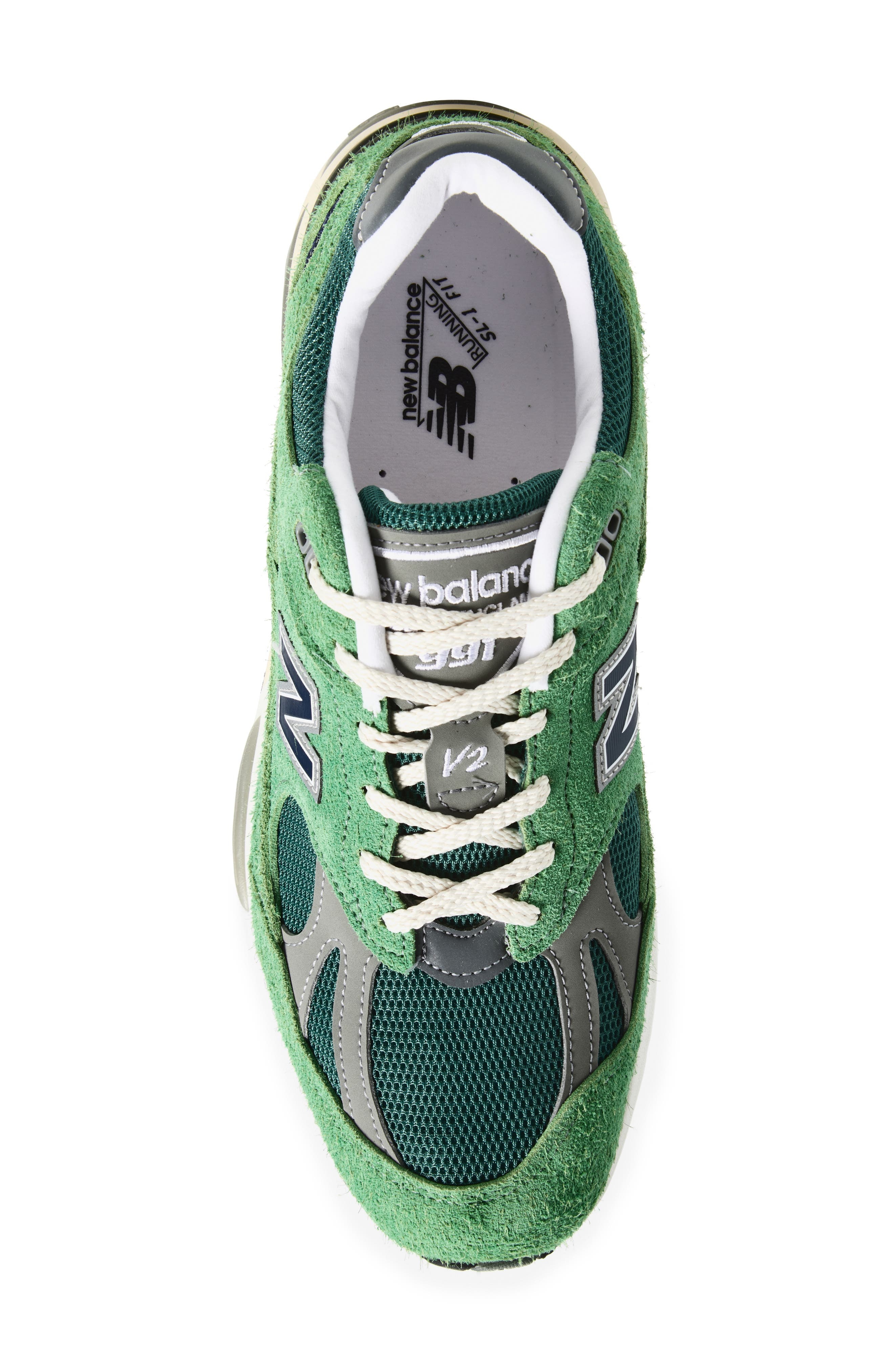 New Balance Gender Inclusive Made in UK 991 v2 Sneaker in Mineral Green /Comfrey at Nordstrom - 5