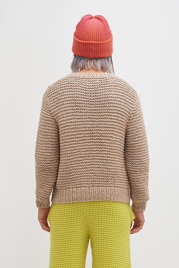 HAND KNIT OVERSIZED PULLOVER - 2