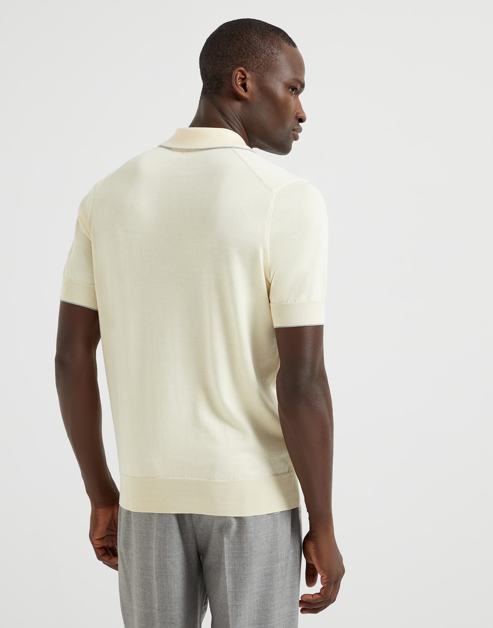 Cotton lightweight knit polo - 2