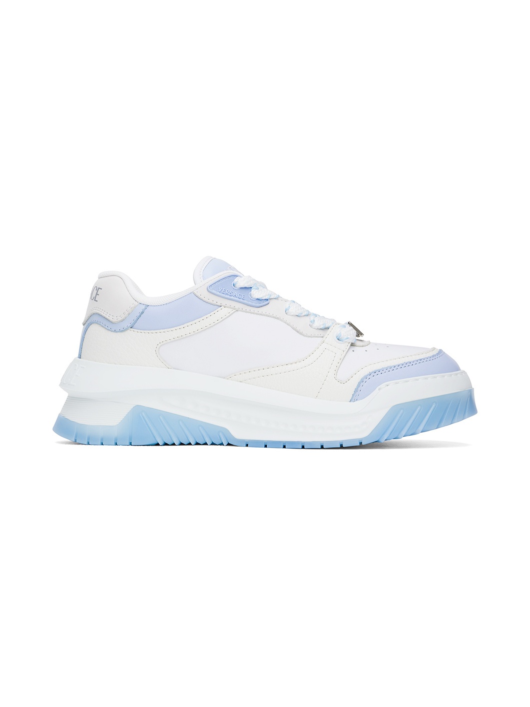 White & Blue Odissea Sneakers - 1