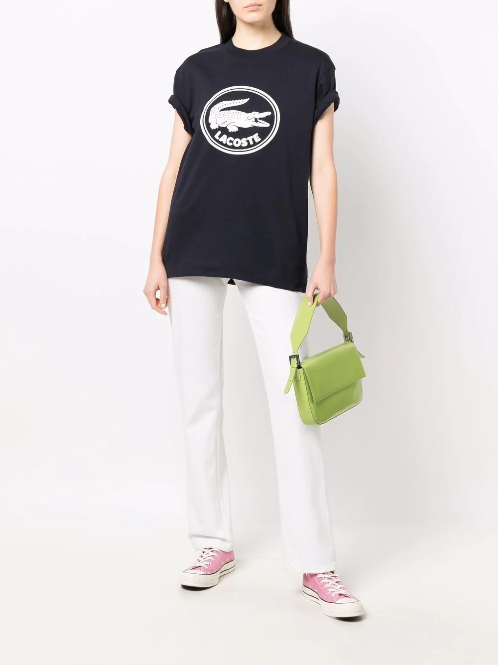 logo-print organic cotton T-shirt - 3