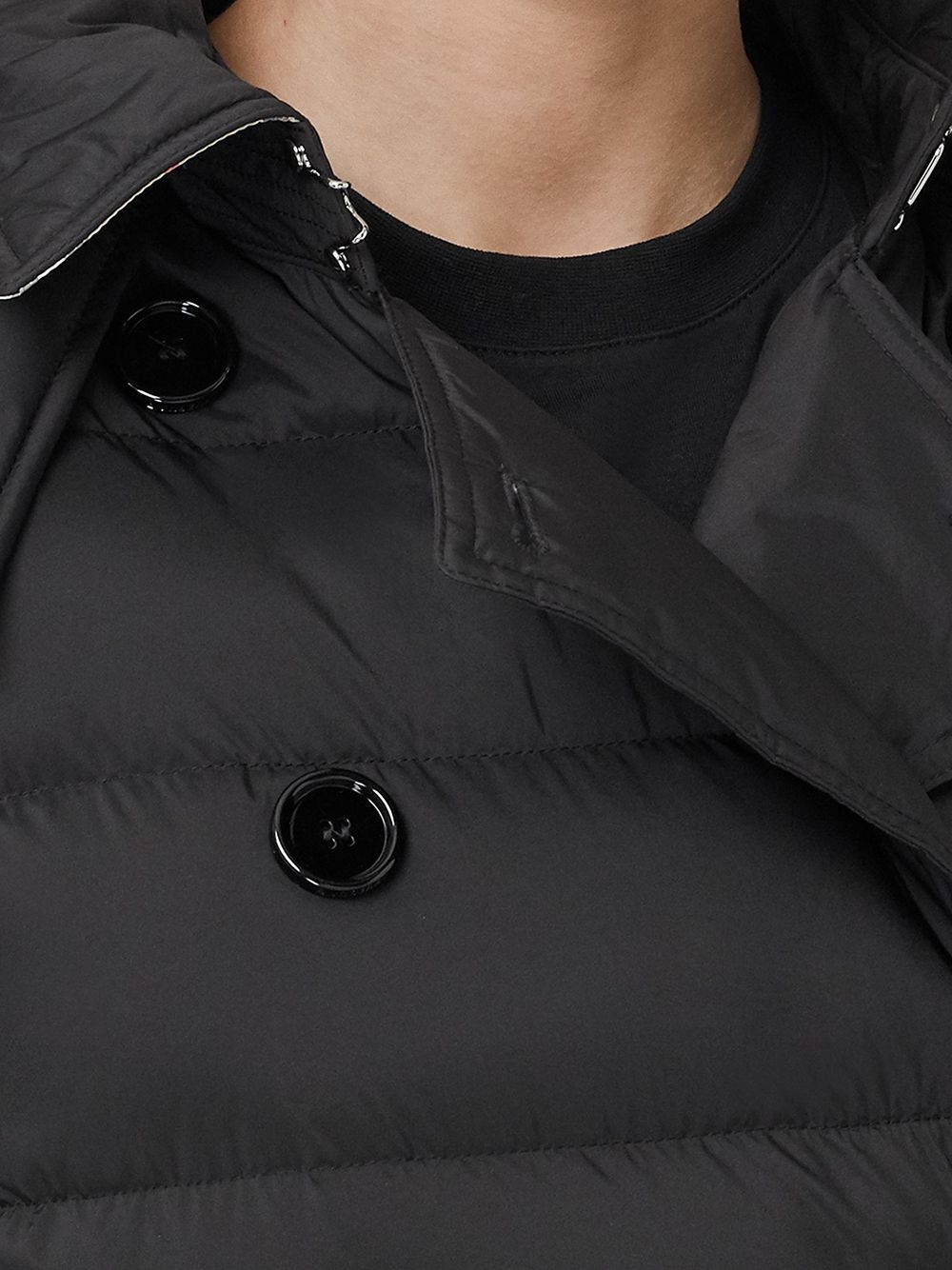 detachable hood padded coat - 5