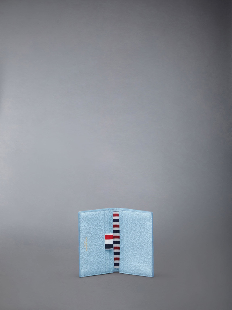 Pebble Grain 4-Bar Striped Double Card Holder 3