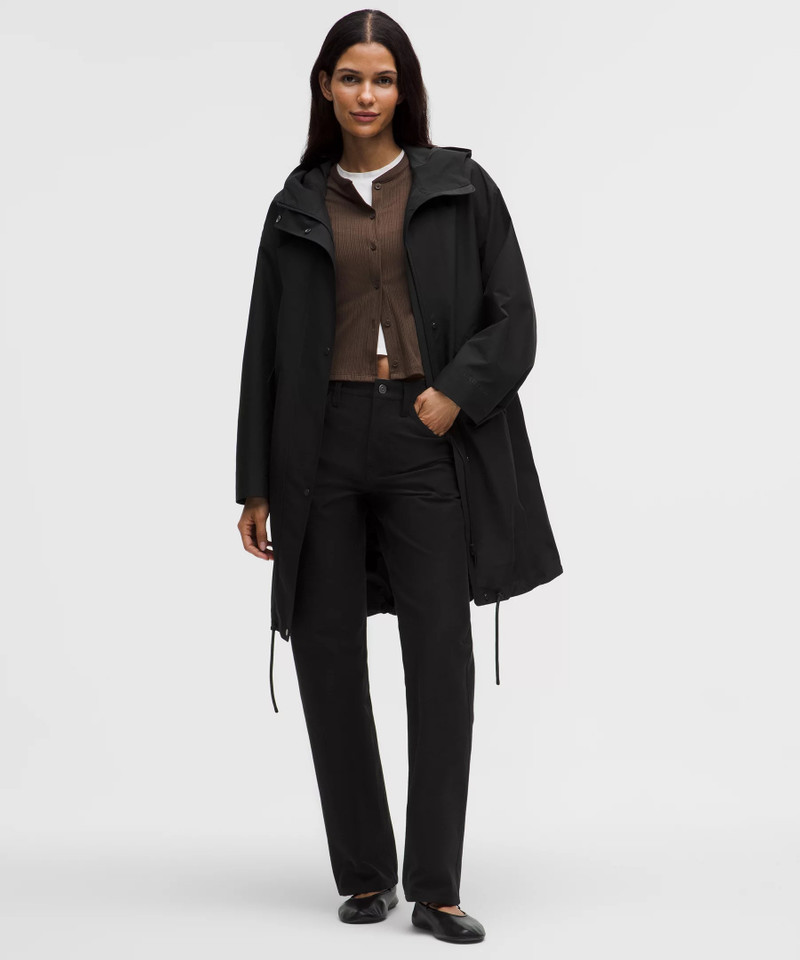 Oversized Cocoon Rain Coat 1