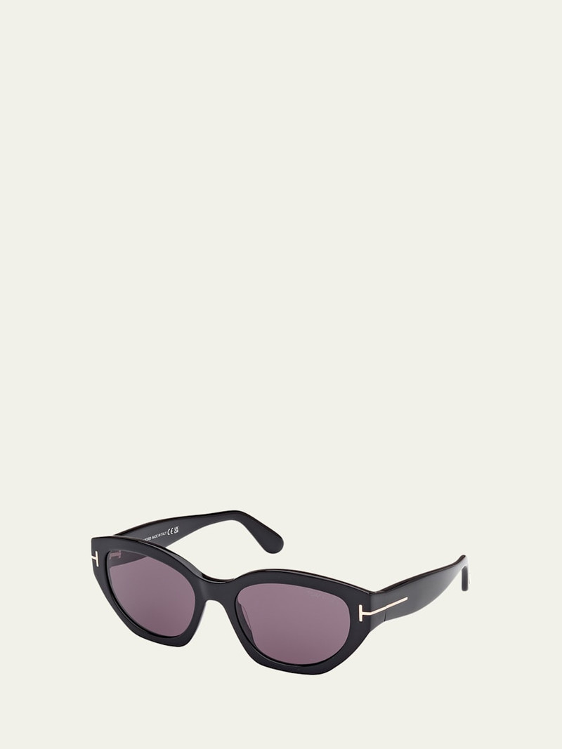 TOM FORD Solange-02 Acetate Butterfly Sunglasses outlook
