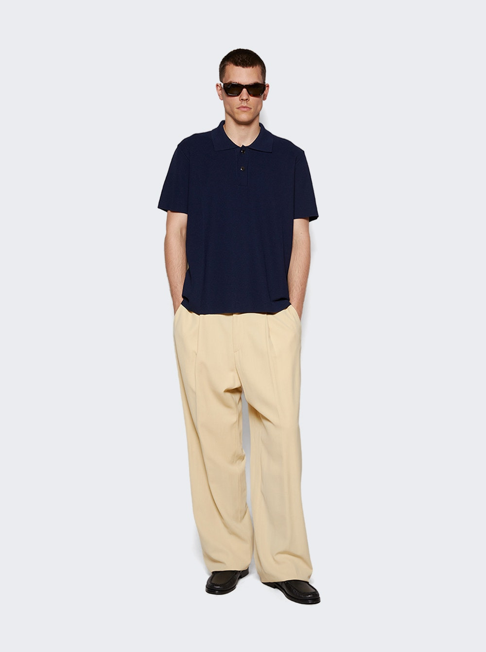 Le Polo Maille Oversized Shirt Navy - 2
