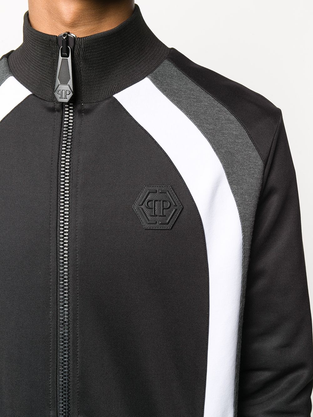 skull logo track jacket - 5