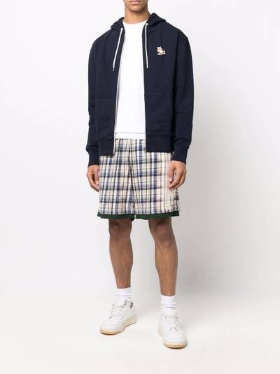 Maison Kitsuné logo patch hoodie outlook