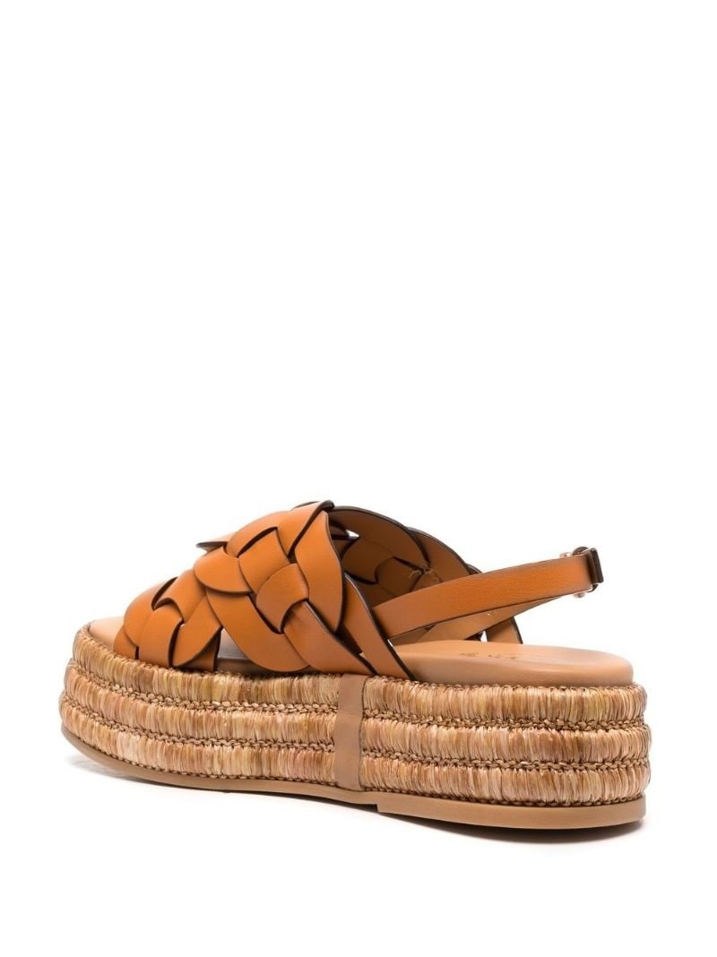 45mm woven leather sandals - 3