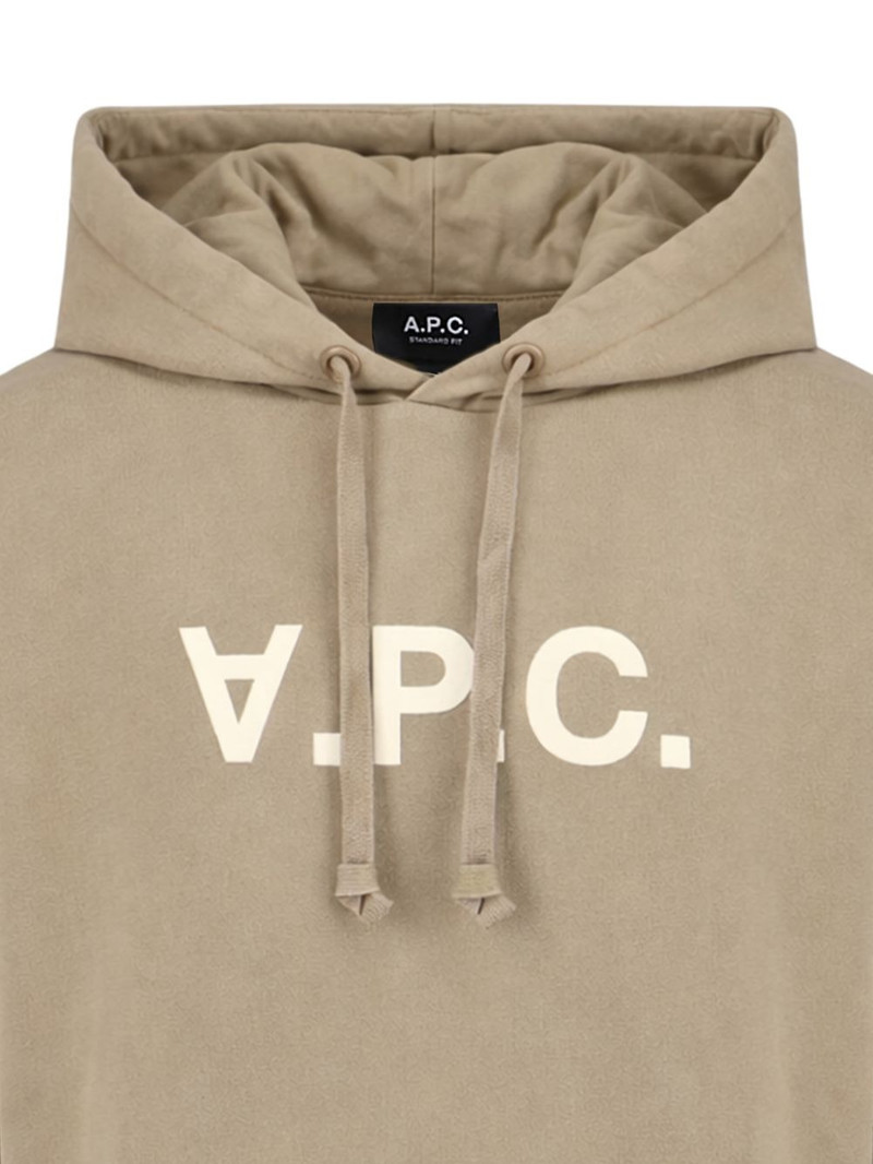 A.P.C. logo-print hoodie outlook
