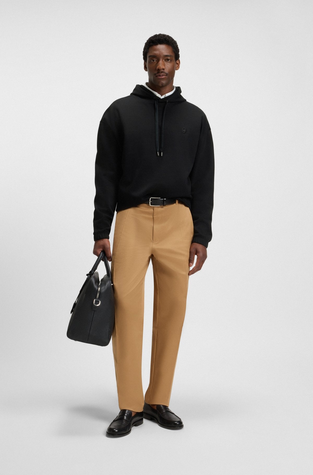 RELAXED-FIT T-SHIRT IN MERCERIZED COTTON - 4