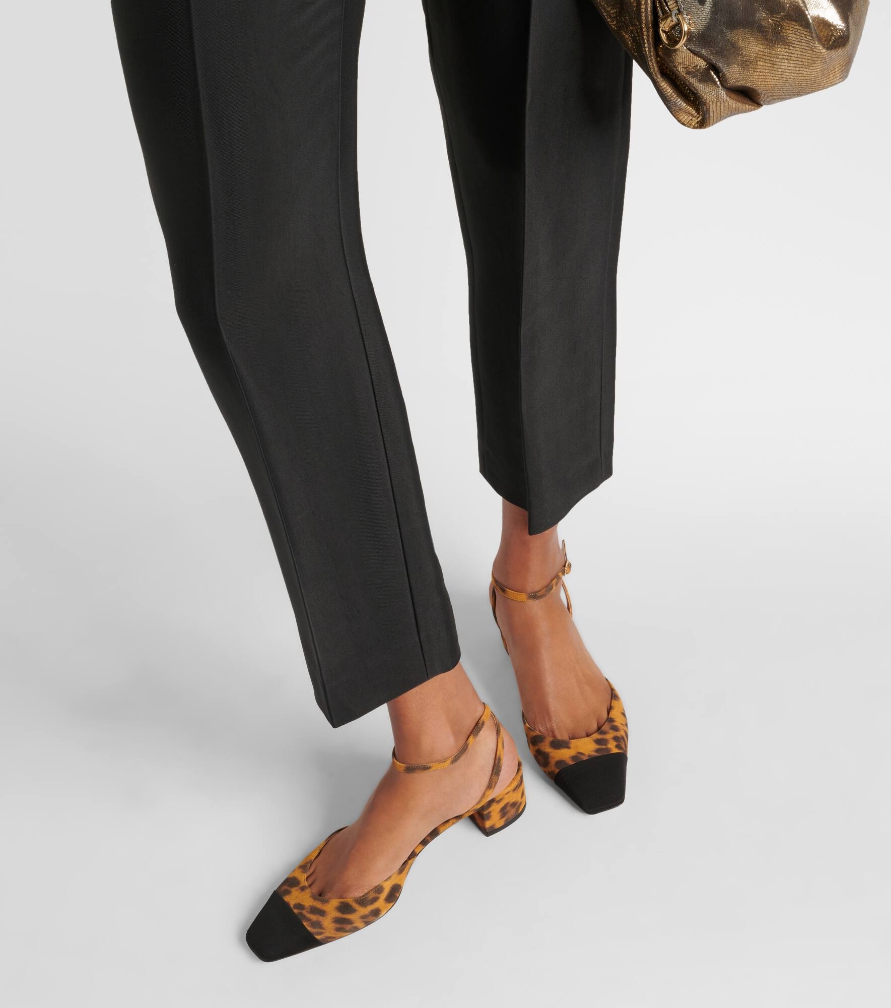 French Flirt 35 leopard-print suede pumps - 4