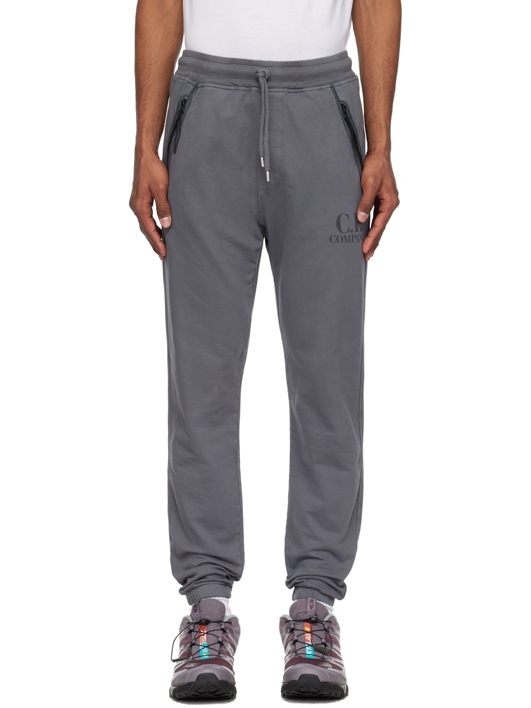 Gray Light Fleece Logo Sweatpants - 1