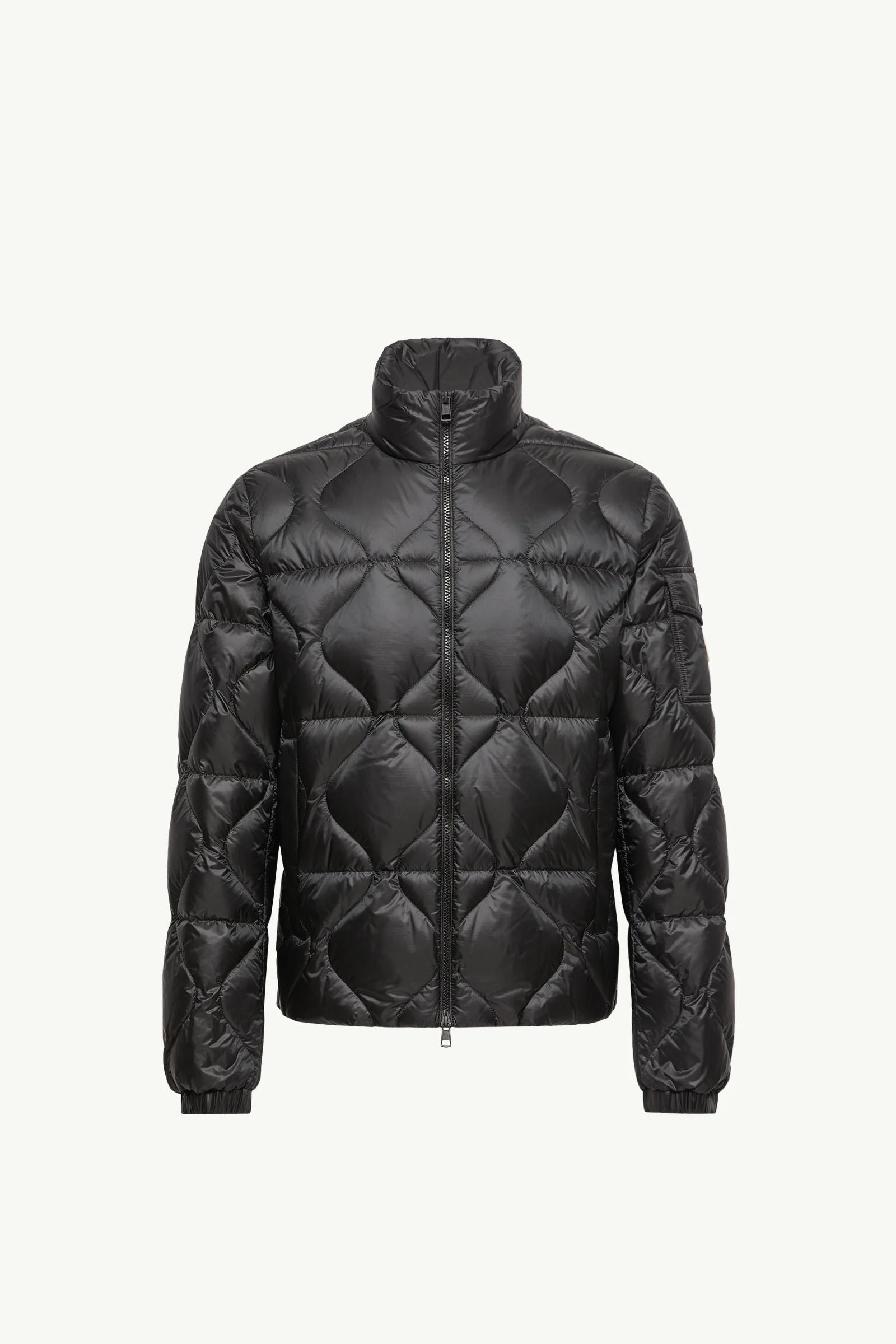 Asurel Geometric Quilted Short Down Jacket - 1