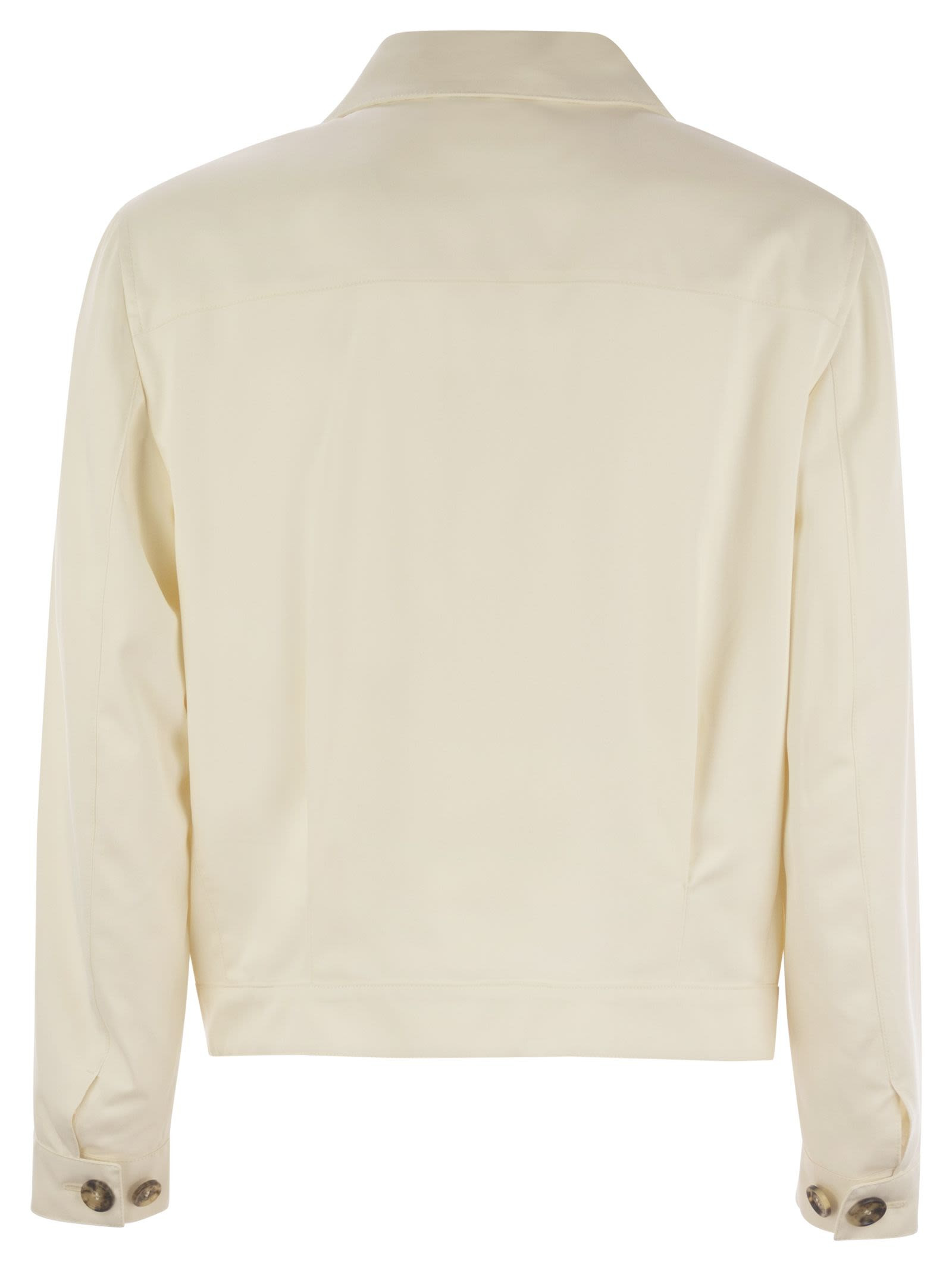 Brunello Cucinelli Men Silk Outerwear With Patch Pockets - 2