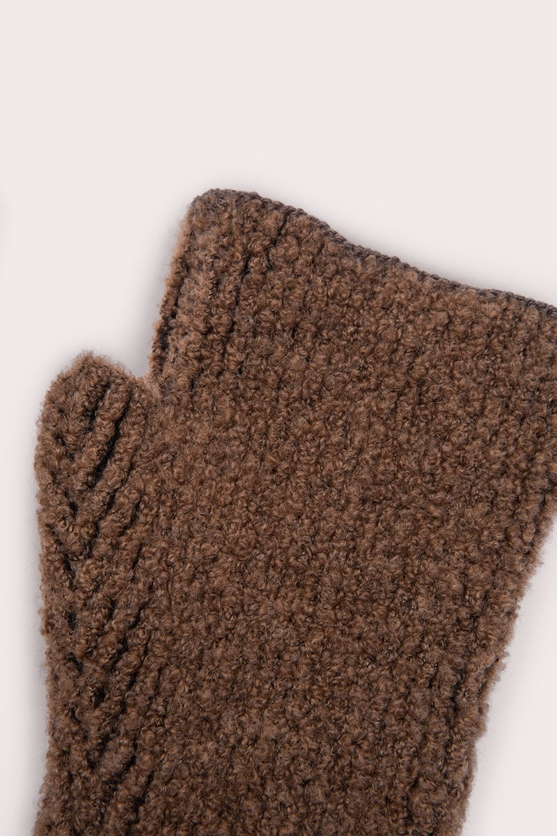 BY FAR REBA GAUNTLET TEDDY BEAR MERINO WOOL outlook