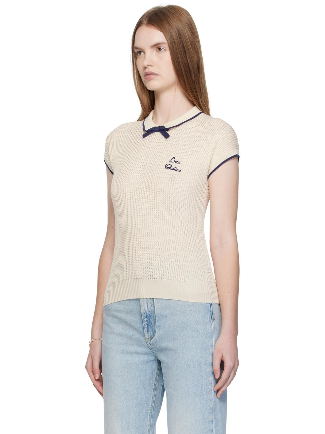 Off-White Cotton Top - 4