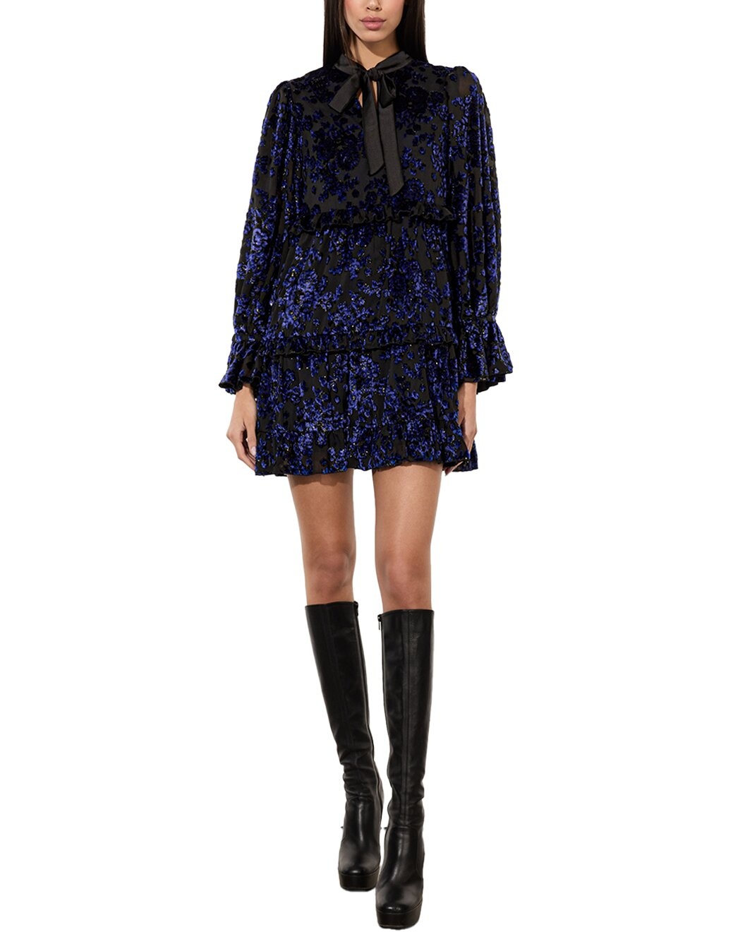 alice + olivia Moranne Ruffle Tiered Tunic - 1
